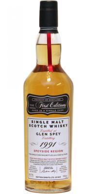 Glen Spey 1991 ED The 1st Editions Refill Hogshead HL 13307 50.7% 700ml