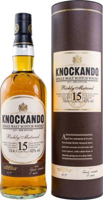 Knockando 15yo Sherry & Refill Bourbon Casks 43% 700ml