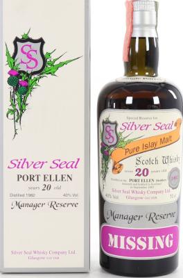 Port Ellen 1982 SS Missing Manager Reserve 20yo 40% 700ml