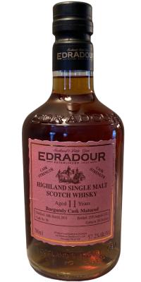 Edradour 2011 Burgundy Cask Matured Burgundy Cask 57.2% 700ml