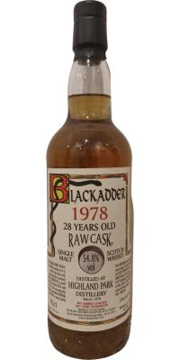 Highland Park 1978 BA Raw Cask Refill Sherry Butt 4212 54.8% 700ml