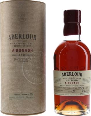 Aberlour A'bunadh batch #39 Spanish Oloroso Sherry Butts 59.8% 700ml