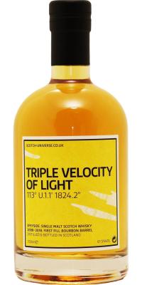 Scotch Universe Triple Velocity of Light 113 U.1.1 1824.2 1st Fill Bourbon Barrel 61.5% 700ml