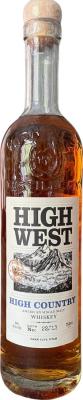 High West High Country American Single Malt 44% 750ml