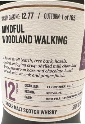 BenRiach 2010 SMWS 12.77 Mindful woodland walking 2nd Fill Ex-Bourbon Barrel 58.3% 700ml