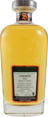 Longmorn 2002 SV Cask Strength Collection Bourbon Barrel #800642 54.2% 700ml