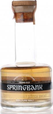 Springbank 25yo Glass Decanter long neck for Asia 43% 750ml