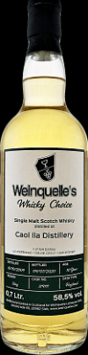 Caol Ila 2009 UD Weinquelle's Whisky Choice #319111 58.5% 700ml