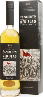Penderyn Red Flag Icons of Wales Release #1 50 Madeira Cask Finish 41% 700ml