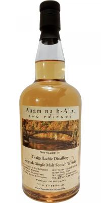 Craigellachie 2003 ANHA Anam na h-Alba and Friends Bourbon Barrel #164 56.9% 700ml