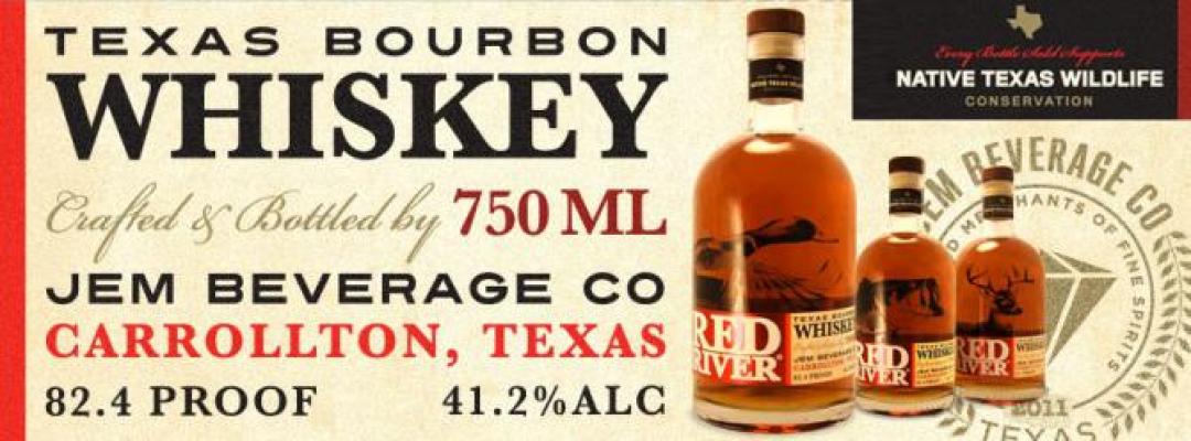 Red River Texas Bourbon Whisky 41.2% 750ml