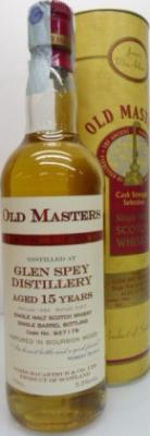 Glen Spey 1992 JM Old Masters Cask Strength Selection #927175 53% 700ml