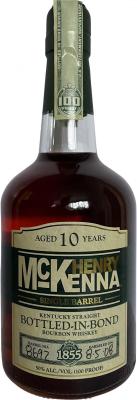 Henry McKenna 10yo Charred White Oak Barrel #8692 50% 750ml