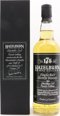 Hazelburn 1997 The Christmas 2003 Private Bottling 46% 700ml