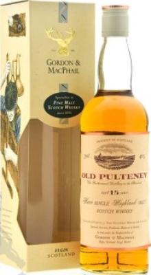 Old Pulteney 15yo GM Licensed Bottling Screw cap 40% 700ml