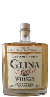 Glina Whisky 2013 Bordeaux Chateau #39 43% 500ml