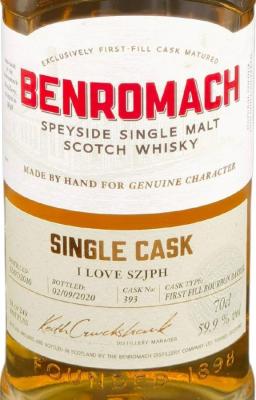 Benromach 2010 I LOVE Szjph 59.9% 700ml