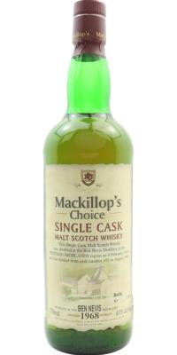 Ben Nevis 1968 McC Single Cask #455 43% 750ml