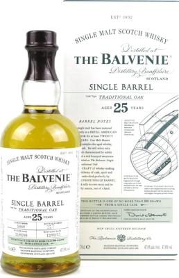 Balvenie 1989 Single Barrel Traditional Oak Cask no.1868 25yo 47.8% 700ml