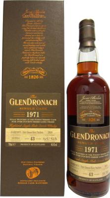 Glendronach 1971 Single Cask Batch 11 43yo Pedro Ximenez Sherry Puncheon #2920 48.6% 700ml