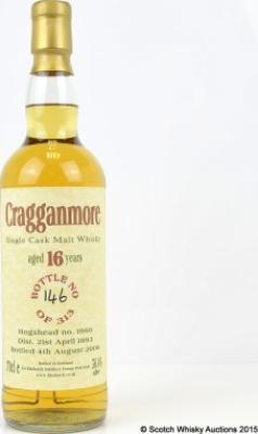 Cragganmore 1993 BF #1960 56.4% 700ml