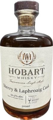 Hobart Whisky Tasmanian Single Malt Sherry & Laphroaig Wood The Whisky Show 50.5% 500ml