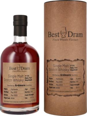 Ardmore 2013 BD 1st Fill Ruby Port Hogshead 57.1% 700ml