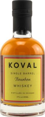 Koval Single Barrel Bourbon Charred American White Oak NOXH4N52 47% 200ml