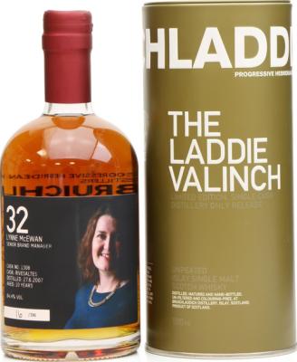 Bruichladdich 2007 Laddie Crew Valinch 32 Lynne McEwan Rivesaltes #1308 Distillery Exclusive 64.4% 500ml