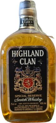 Highland Clan Scotch Whisky Special Reserve Sandeman & C.A S.A. Bombarral 40% 750ml
