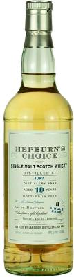 Isle of Jura 2008 LsD Hepburn's Choice Refill Hogshead 46% 700ml