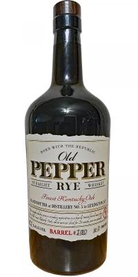 Old Pepper Straight Rye Whisky I18D 55.5% 750ml