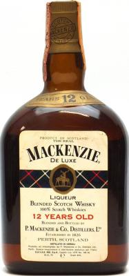 The Real Mackenzie 12yo De Luxe Blended Scotch Whisky Savas S.P.A. Canelli 43% 750ml