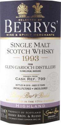 Glen Garioch 1993 BR Berrys 56.2% 700ml