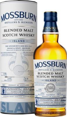 Island Blended Malt Scotch Whisky MDB The Mossburn Cask Bill No 1 ex-Bourbon Barrels 46% 700ml