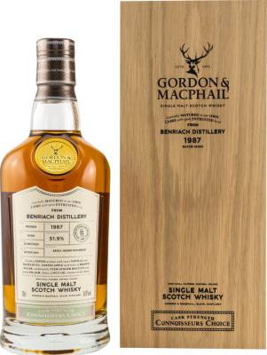 BenRiach 1987 GM Connoisseurs Choice Cask Strength Refill Sherry Hogshead #7529 51.9% 700ml