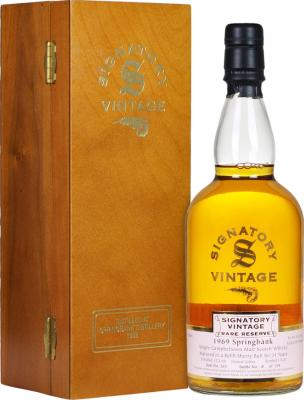 Springbank 1969 SV Vintage Rare Reserve Refill Sherry Butt 54.4% 750ml