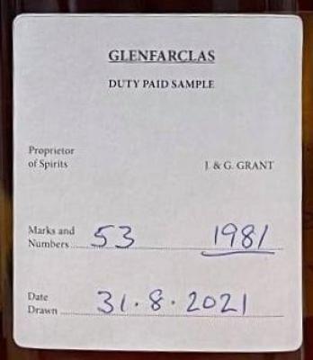 Glenfarclas 1981 Refill Hogshead #53 48% 500ml