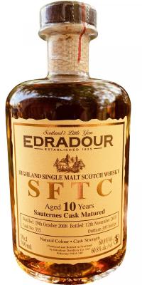 Edradour 2008 SFTC Sauternes Cask Matured #333 60.8% 500ml