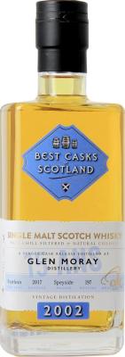 Glen Moray 2002 JB Best Casks of Scotland Bourbon Barrel 43% 700ml