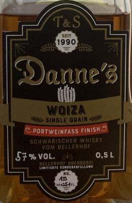 Danne's Woiza Limitierte Sonderabfullung Portweinfass Finish 57% 500ml