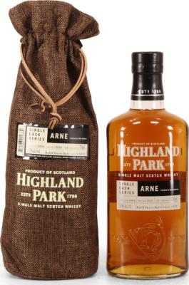 Highland Park 2004 Arne Single Cask Series 13yo Refill Sherry Butt #6493 Total Wine 63% 750ml