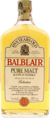 Balblair 5yo Pure Malt Importato da Spirit S.p.A. Genova 40% 1000ml