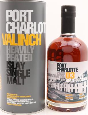 Port Charlotte Cask Exploration 03 Valinch Bruthaich Dubh Sherry Hogshead #953 Distillery only bottling 59.2% 500ml