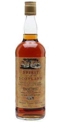 Tamdhu 1957 GM Spirit of Scotland 40% 750ml