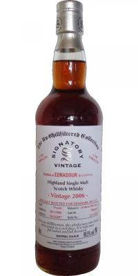 Edradour 2006 SV The Un-Chillfiltered Collection Cask Strength Oloroso Sherry Butt 398 (part) Denmark 58.5% 700ml