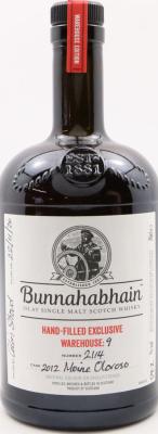 Bunnahabhain 2012 Moine Warehouse 9 Hand Filled Exclusive Oloroso #2114 59.2% 700ml