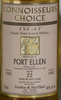 Port Ellen 1982 GM 40% 750ml