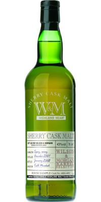 Highland Heart 2001 WM Sherry Cask Malt Sherry Cask 4486 4492 43% 700ml