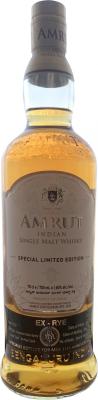 Amrut 2015 Ex-Rye Cask #710 Malt Society Arabia 60% 700ml